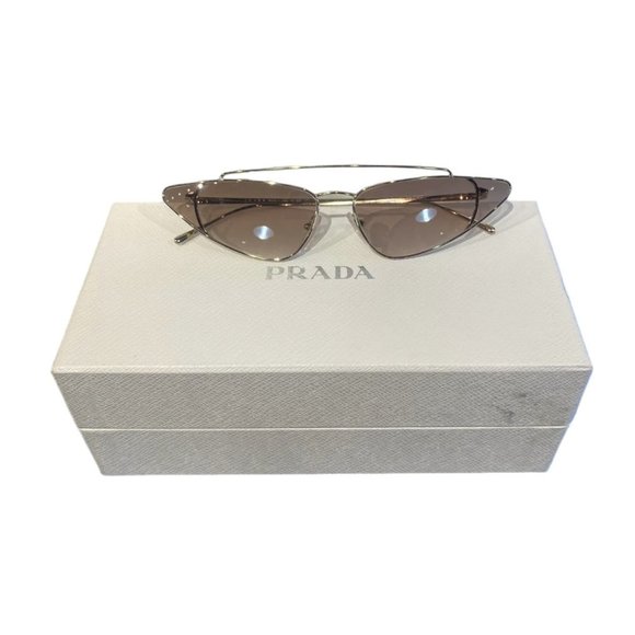 Prada Sliver cat eye Sunglasses rare - Picture 1 of 5